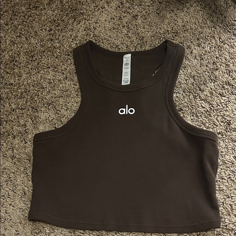 ALO Yoga Dark Brown Tank Top